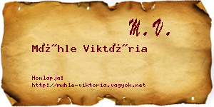 Mühle Viktória névjegykártya