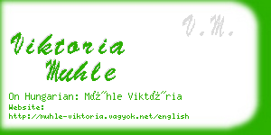 viktoria muhle business card